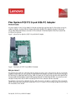 Lenovo Flex System FC3172 Product Manual preview