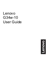 Lenovo G34w-10 User Manual preview