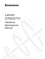 Lenovo G700 Hardware Maintenance Manual preview