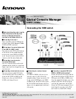 Preview for 1 page of Lenovo GCM16 Quick Installation Manual