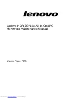 Предварительный просмотр 3 страницы Lenovo HORIZON 2e Maintenance Manual