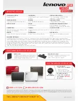 Preview for 2 page of Lenovo IdeaCentre B540 Specifications