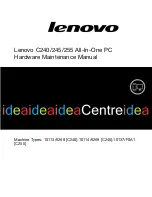 Lenovo IdeaCentre C240 Hardware Maintenance Manual preview