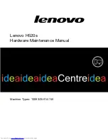 Предварительный просмотр 1 страницы Lenovo ideaCentre H520 Hardware Maintenance Manual