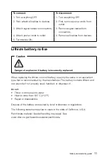 Preview for 16 page of Lenovo IdeaCentre Horizon Safety And Warranty Manual