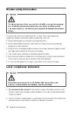 Preview for 17 page of Lenovo IdeaCentre Horizon Safety And Warranty Manual