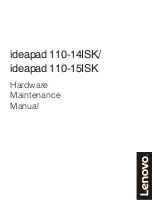 Preview for 1 page of Lenovo ideapad 110-14ISK Hardware Maintenance Manual