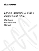 Lenovo Ideapad 300-14IBR Hardware Maintenance Manual preview