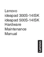 Preview for 1 page of Lenovo ideapad 300S-14ISK Hardware Maintenance Manual