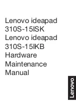 Lenovo IdeaPad 310S-15IKB Hardware Maintenance Manual preview