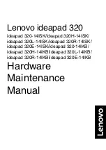 Preview for 1 page of Lenovo ideapad 320-14IKB Hardware Maintenance Manual