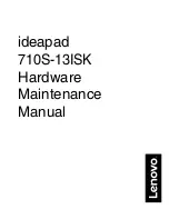 Preview for 1 page of Lenovo ideapad 710S-13ISK Hardware Maintenance Manual