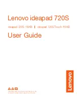 Lenovo ideapad 720S User Manual preview