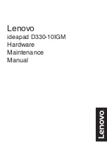 Lenovo ideapad D330-10IGM Hardware Maintenance Manual предпросмотр