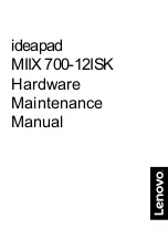 Preview for 1 page of Lenovo ideapad MIIX 700-12ISK Hardware Maintenance Manual