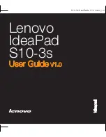 Предварительный просмотр 1 страницы Lenovo IDEAPAD S10-3S User Manual