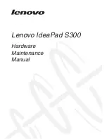 Lenovo IdeaPad S300 Hardware Maintenance Manual preview