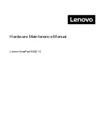 Preview for 1 page of Lenovo IdeaPad S340 Series Hardware Maintenance Manual