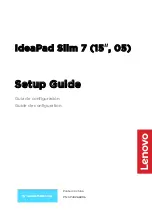 Preview for 1 page of Lenovo IdeaPad Slim 7 Series Setup Manual