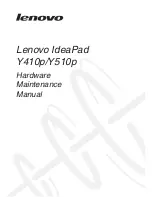 Lenovo IdeaPad Y410p Hardware Maintenance Manual preview