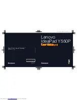 Lenovo IdeaPad Y550P User Manual preview