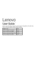 Preview for 3 page of Lenovo ideapad Y700 User Manual