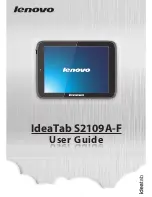 Preview for 1 page of Lenovo IdeaTab S2109A-F User Manual