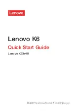 Предварительный просмотр 1 страницы Lenovo K33a48 Quick Start Manual