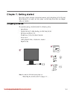 Предварительный просмотр 5 страницы Lenovo L1700p - ThinkVision - 17" LCD Monitor User Manual