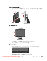 Предварительный просмотр 7 страницы Lenovo L1700p - ThinkVision - 17" LCD Monitor User Manual