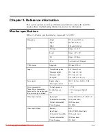 Предварительный просмотр 25 страницы Lenovo L1700p - ThinkVision - 17" LCD Monitor User Manual