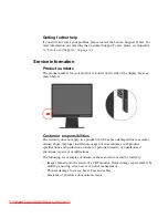 Предварительный просмотр 34 страницы Lenovo L1700p - ThinkVision - 17" LCD Monitor User Manual