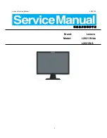 Preview for 1 page of Lenovo L2021 WA Service Manual