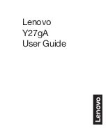 Preview for 1 page of Lenovo Legion Y27g User Manual