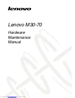 Lenovo Lenovo M30-70 Hardware Maintenance Manual preview