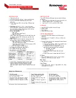 Preview for 3 page of Lenovo LENOVOEMC PX6-300D Specifications