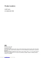 Preview for 2 page of Lenovo LI2821wA User Manual