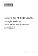 Lenovo M10 HD Safety, Warranty & Quick Start Manual предпросмотр