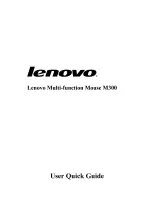 Preview for 1 page of Lenovo M300 User Quick Manual