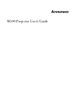 Предварительный просмотр 1 страницы Lenovo M500 User Manual