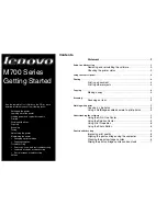 Preview for 8 page of Lenovo M700 Series Getting Started