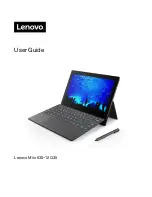 Lenovo Miix 630-12Q35 User Manual preview