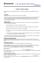 Preview for 2 page of Lenovo MORFDJUL User Manual