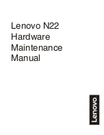 Preview for 1 page of Lenovo N22 CHROMEBOOK Hardware Maintenance Manual