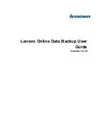 Lenovo Online Data Backup 1.8.14 User Manual preview