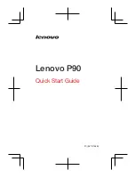 Lenovo P90 Quick Start Manual предпросмотр