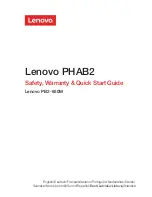 Lenovo PB2-650M Safety, Warranty & Quick Start Manual preview