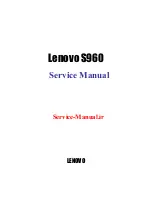 Preview for 1 page of Lenovo S960 Service Manual