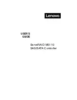 Lenovo ServeRAID M5110 User Manual preview