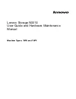 Preview for 1 page of Lenovo Storage N3310 User Manual And Hardware Maintenance Manual